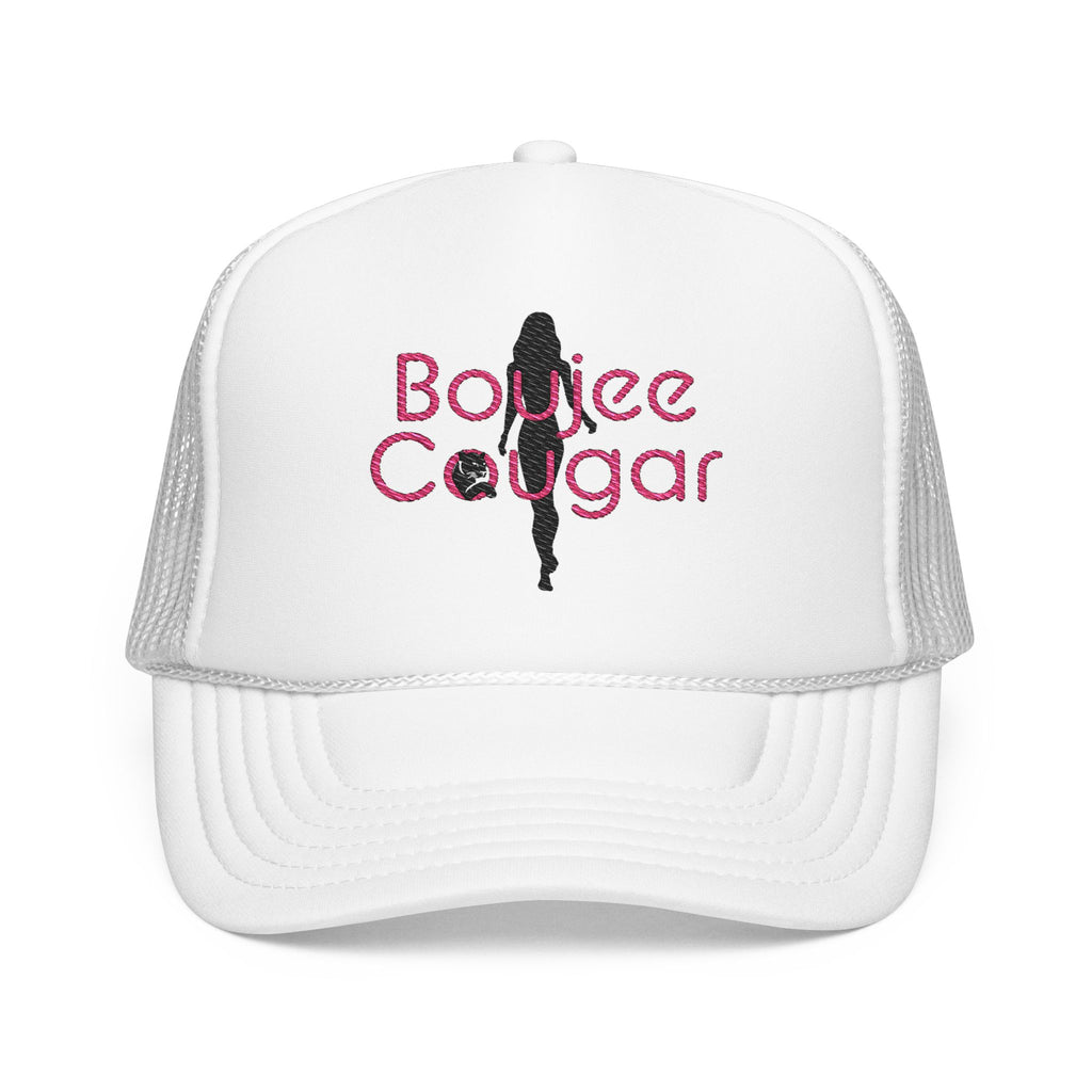 Boujee Cougar Embroidered Foam Trucker Hat