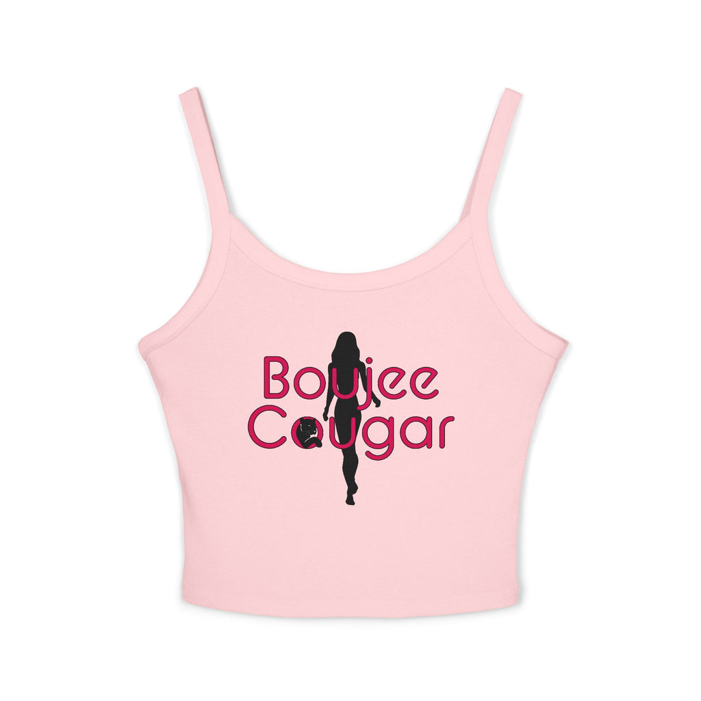 Boujee Cougar Spaghetti Strap Tank Top | Trendy Women’s Summer Apparel, Casual Wear, Gift for Her, Statement Top