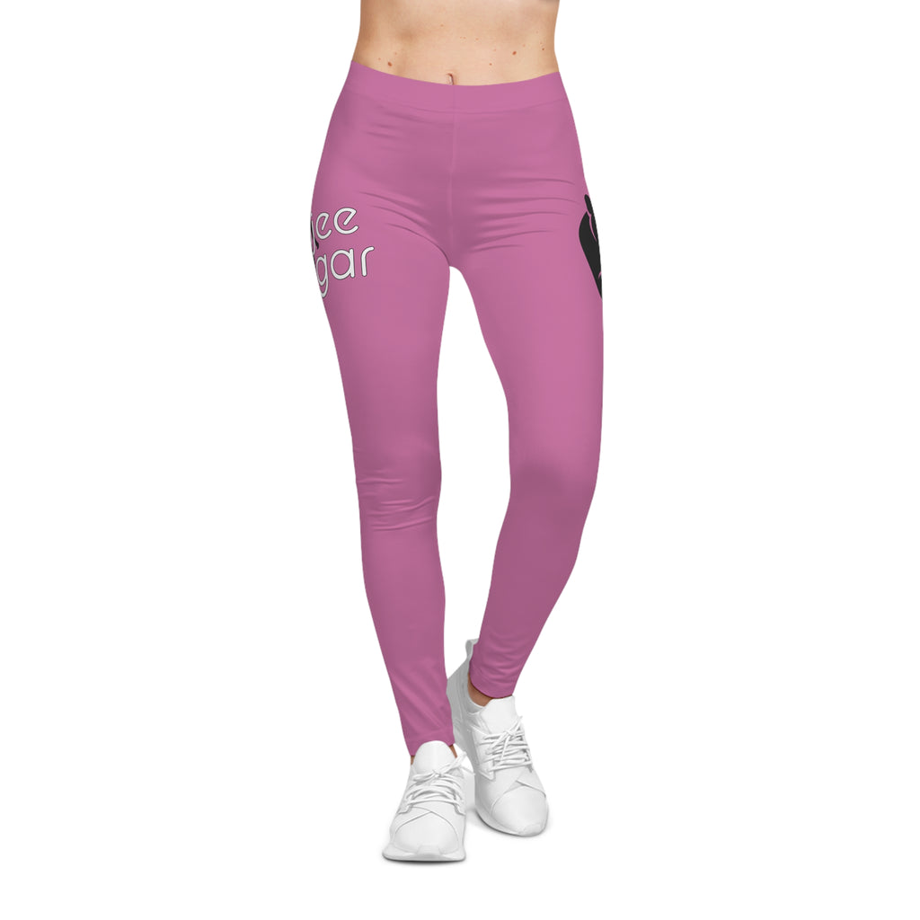 Fierce Cat Print Leggings, Trendy Activewear, Yoga Pants, Loungewear, Gift for Cat Lovers, Everyday Comfort