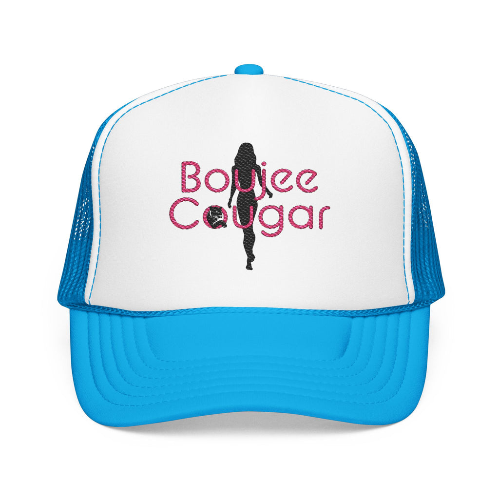 Boujee Cougar Embroidered Foam Trucker Hat