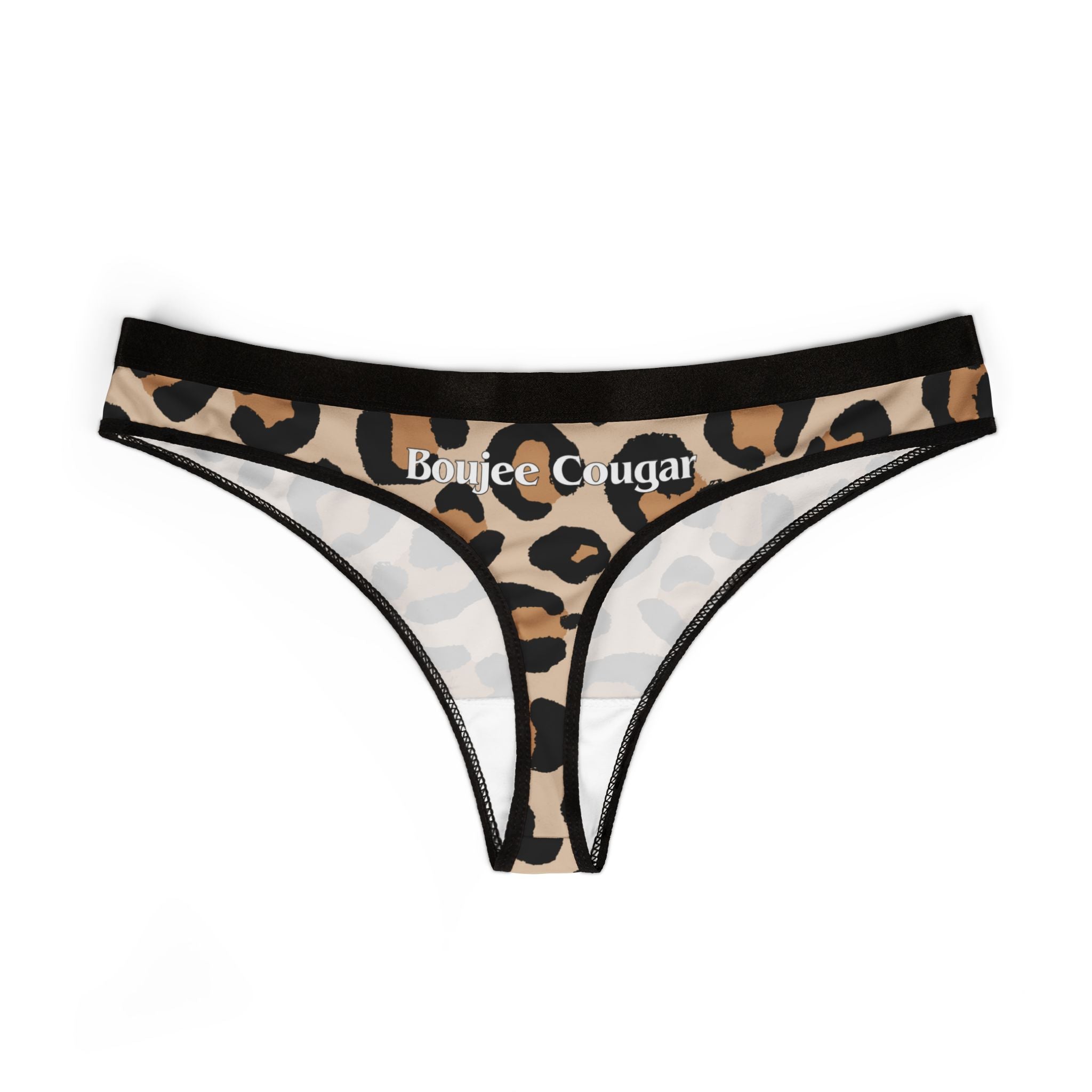 Trendy Leopard Print Women's Thongs, Cute Lingerie Gift, Stylish Underwear for Women, Boujee Cougar Vibe, Perfect for Everyday Wear, [...]