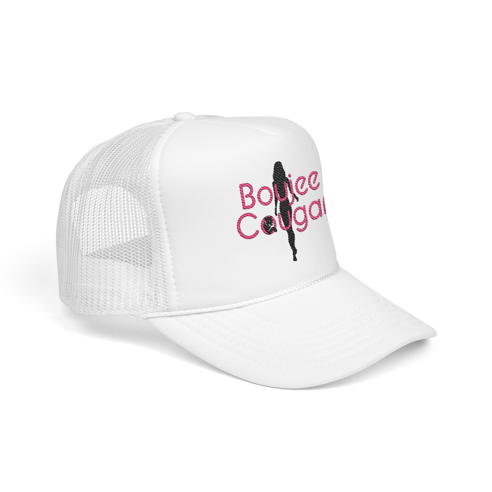 Boujee Cougar Embroidered Foam Trucker Hat