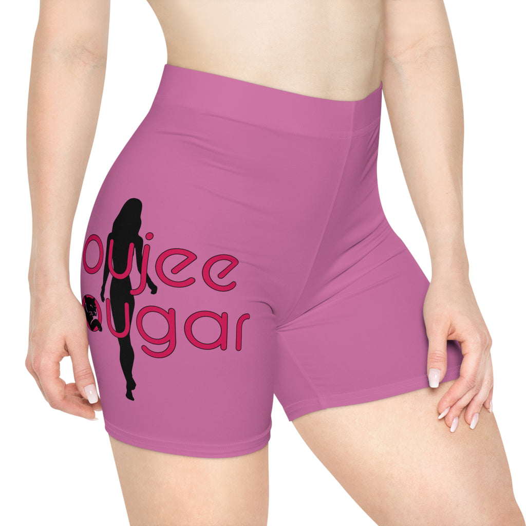 Pink Women's Biker Shorts - Fitness Wear, Casual Shorts, Activewear, Sporty Outfits, Summer Essentials