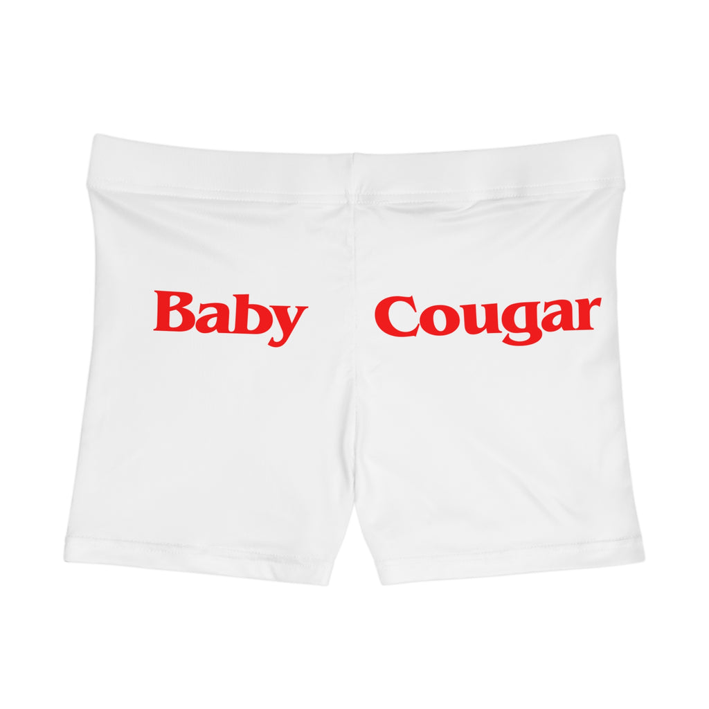 Baby Cougar Women's Shorts - Fun and Stylish Activewear, Perfect for Summer, Workout, Vacation, Beach Day, Gift for Her