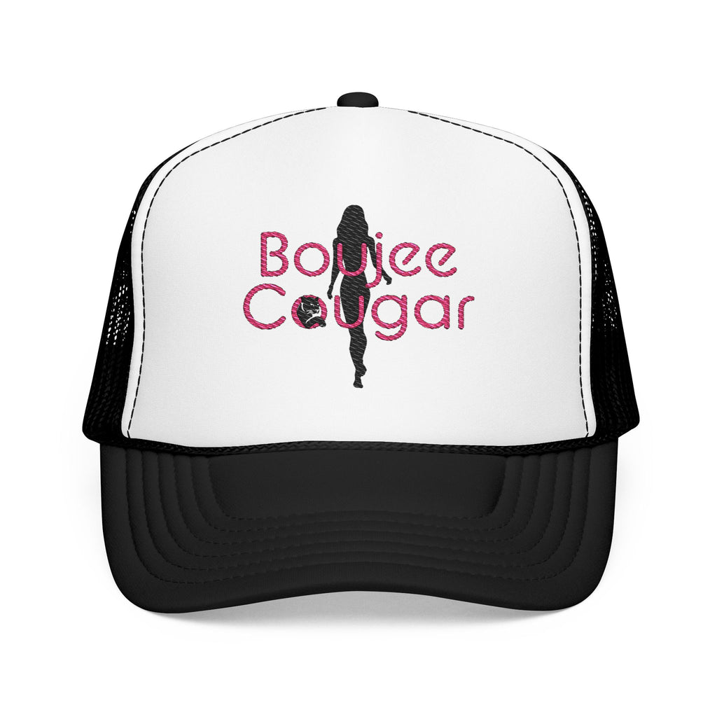 Boujee Cougar Embroidered Foam Trucker Hat