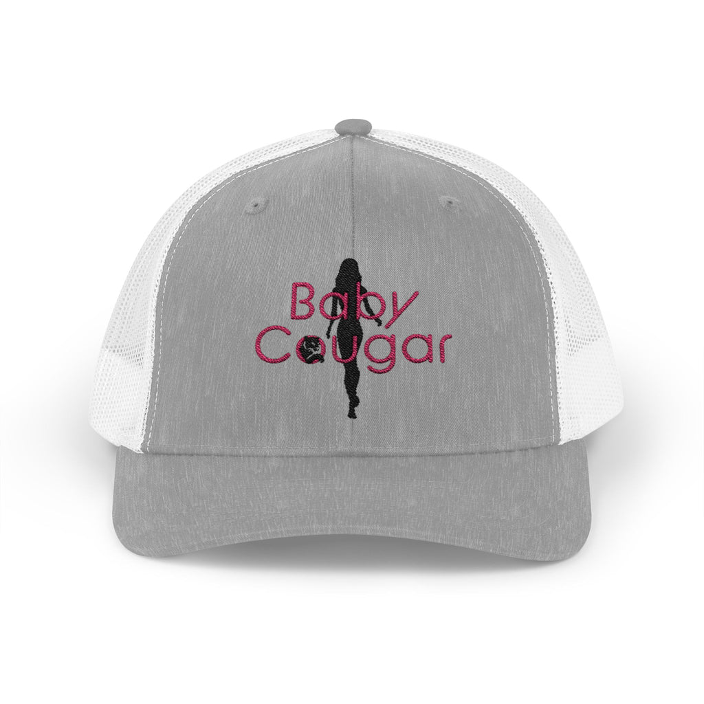 Baby Cougar Snapback Trucker Cap, Trendy Hat, Gift for Her, Summer Style, Fashionable Accessory, Outdoor Adventure